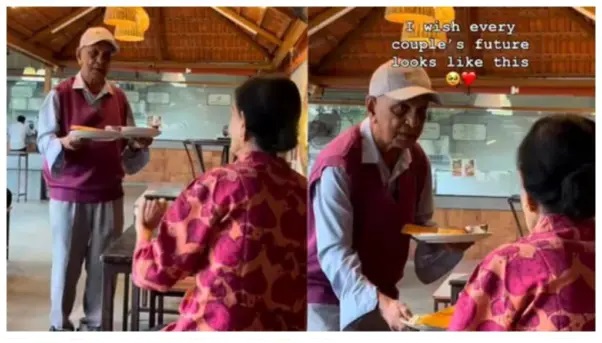 “వయసైనా ఈ ప్రేమాభిమానాలు కొంచెం కూడా తగ్గలేదేం అబ్బా!”.. హృదయాన్ని తాకే దంపతుల ప్రేమ.. వైరల్ అవుతున్న వీడియో.!!!