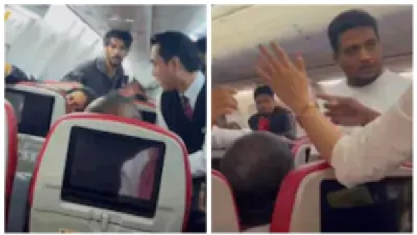 “అరేయ్ ఎవడ్రా నువ్వు! గాల్లో ఎగురుతున్న విమానం తలుపు తీయడానికి యత్నించిన వ్యక్తి..!” తోటి ప్రయాణికులు చేసిన పని.. వైరల్ వీడియో..!!