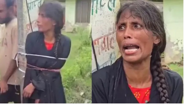ఛీ ఛీ! మనస్సాక్షి లేదా? మానసిక వికలాంగురాలైన మహిళను.. స్తంభానికి కట్టేసి తొక్కిన ముఠా. యూపీలో చోటుచేసుకున్న దారుణం.!