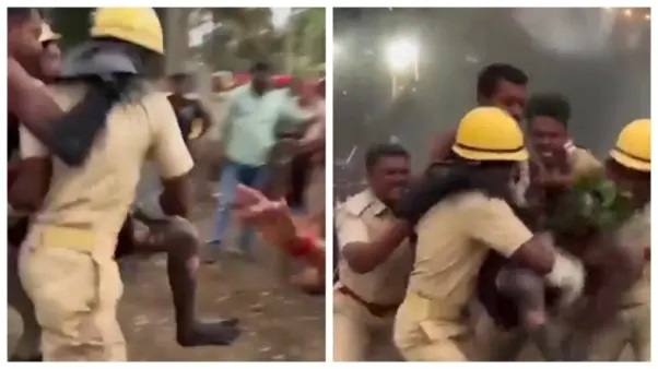 “అయ్యో! అమ్మవారిని పిలవడం ఆపి అంబులెన్స్‌ని పిలవండయ్యా..!” అగ్నిగుండంలో  పడిపోయిన వ్యక్తి.. “అమ్మో అమ్మో” అని అరిచిన జనాలు.. వైరల్ అవుతున్న షాకింగ్ వీడియో..!!!