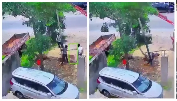 ఆకస్మిక విద్యుత్ షాక్! విద్యుత్ స్తంభం ఏర్పాటు చేస్తుండగా జరిగిన ఘోర ప్రమాదం.. కార్మికుడు 5 సెకన్లలో విషాదకరంగా మృతి చెందాడు – విడుదలైన సీసీటీవీ ఫుటేజ్ దిగ్భ్రాంతి కలిగిస్తోంది!!