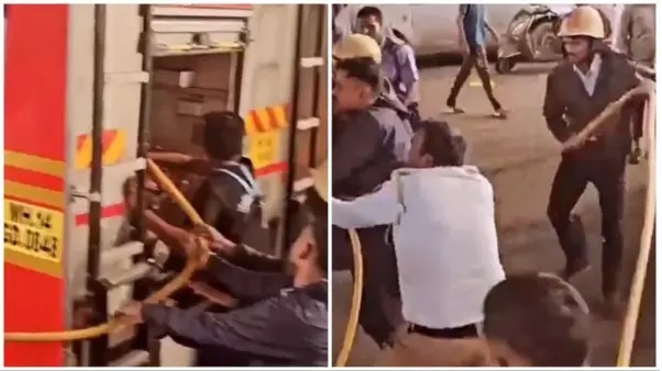 వీళ్లకు ఎవరయ్యా ట్రైనింగ్ ఇచ్చింది.? “ఫైర్ ఫైటర్ల చర్యతో మండిపడుతున్న నెటిజన్లు”.!