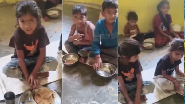 పూరీ, ఉప్పు ఇచ్చారంట.! ఆ పసిపాప నోటి నుండి ఇలాంటి మాట రావాలా?. అంగన్వాడీ కేంద్రంలో అందించిన మధ్యాహ్న భోజనం.. షాకింగ్ వీడియో.!!