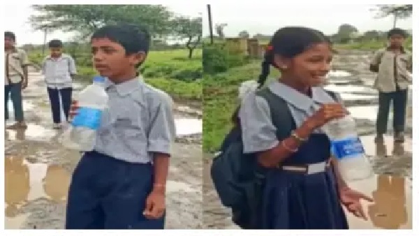 “ఇప్పటికైనా ఈ రోడ్డు వేస్తారా?” – మా కష్టం ఎవరికీ అర్థం కావడం లేదా?.. ప్రభుత్వానికి రిపోర్టర్ స్టైల్లో విజ్ఞప్తి చేసిన పిల్లలు!