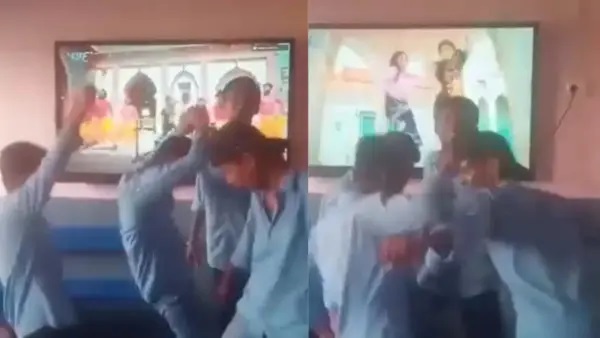 “చదువుకోవాల్సిన స్మార్ట్ టీవీలో భోజ్పురి పాట!” తరగతి గదిని డ్యాన్స్ పార్టీగా మార్చేసిన విద్యార్థులు… నెటిజన్లను షాక్కు గురిచేస్తున్న స్మార్ట్ క్లాస్ అరాచకం!