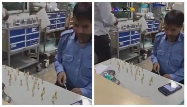 “నర్సు చేయాల్సిన పని చేసిన వాచ్‌మెన్.. రోగి ప్రాణాలతో చెలగాటం!” – ఆసుపత్రిలో సెక్యూరిటీ గార్డు చేసిన పనికి అంతా షాక్.. వైరల్ అవుతున్న వీడియో..!!