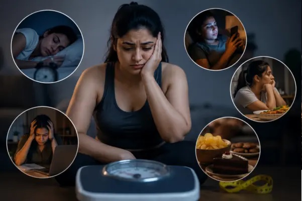 ఆహారం మాత్రమే బరువు పెంచదు..! మనం రోజూ చేసే ఈ 5 పనులు కూడా కారణం కావచ్చు.. నేటి నుంచే ఈ అలవాట్లను మార్చుకోండి!
