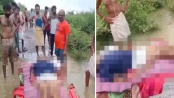 ఎవరు చస్తే మాకేంటి..? నిర్లక్ష్యపు సమాధానం.. “డ్రమ్ములను కట్టి నదిలో మృతదేహాన్ని తరలిస్తున్న గ్రామస్తులు”.. చనిపోయాక ఆఖరి వీడ్కోలుకు కూడా ఇంతటి పోరాటమా..? గుండెల్ని పిండేసే వీడియో!