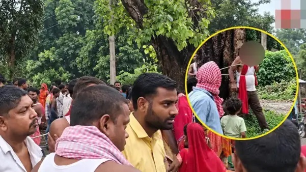 “అరటిపండ్లు, క్యాబేజీ దొంగిలించాడని చెట్టుకు కట్టేసిన గుంపు..! చేతులకు తాడు.. చెట్టుకు కట్టేసి చితకబాదారు..! కూరగాయల దొంగతనానికి ఇంతటి శిక్షా..?”