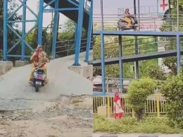 ఇదేం సొంత రూట్..! “ఫుట్ ఓవర్ బ్రిడ్జిపై బైక్ రైడింగ్”.. రోడ్డయితే ఏంటి, బ్రిడ్జి అయితే ఏంటి..? సోషల్ మీడియాను షేక్ చేస్తున్న డేంజరస్ షార్ట్కట్.. అయినా నీకు ఇంత ధైర్యం పనికిరాదమ్మా..!