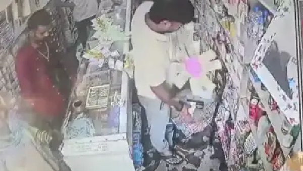 ఒకే దుకాణాన్ని వారం రోజుల్లో రెండుసార్లు టార్గెట్ చేసిన దొంగలు.. డబ్బుల మాల పేరుతో చోరీ!