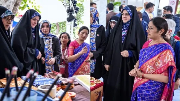 పట్టుచీర లేదు.. ఆడంబరాలూ లేవు.! బ్రిక్స్ బజార్‌లో ఇరాన్ అధ్యక్షుడి కుమార్తె నిరాడంబర రూపం.. అందరి దృష్టిని ఆకర్షించిన వైనం.!