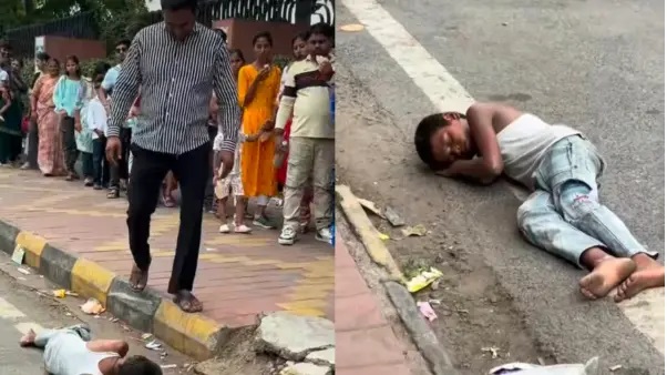 అయ్యో.. మానవత్వం ఇంకా చావలేదు.! మార్కెట్లో స్పృహతప్పి పడిపోయిన బాలుడు.. యువకుడు చేసిన పనికి అంతా షాక్.. ప్రశంసిస్తున్న నెటిజన్లు.!