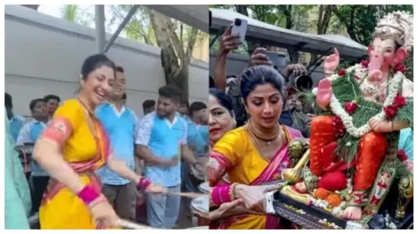 “పసుపు రంగు చీరలో నిప్పుకణికలా స్టెప్పులేస్తోందిగా!”.. వినాయక చవితి వేడుకల్లో ఫుల్ ఎనర్జీతో మాస్ చూపించిన స్టార్ హీరోయిన్.. వైరల్ అవుతున్న వీడియో..!!!