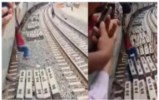 “వీడియో పిచ్చితో కదులుతున్న రైలు తలుపు వద్ద వేలాడితే పరిస్థితి ఇదే!” – ఫ్లాట్‌ఫామ్‌పై కాళ్లు రాపిడికి గురై నలిగిపోయిన దారుణం.. వైరల్ అవుతున్న వీడియో!!!