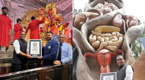 అమ్మో! వినాయక చవితి జనసందోహంలో.. 15.59 మీటర్ల ఎత్తుతో రూపొందించిన విచిత్ర రూపం.. షాక్‌లో భక్తులు.. నెట్టింట ప్రశంసిస్తున్న నెటిజన్లు!