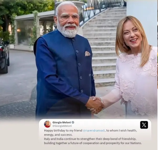 “నా ప్రియమైన మిత్రుడికి…!”… ఇరు దేశాల బంధాన్ని బలపరిచే ప్రత్యేక శుభాకాంక్షలు… ప్రధాని మోదీకి ఇటలీ ప్రధాని మెలోని స్పెషల్ బర్త్‌డే విష్…!!