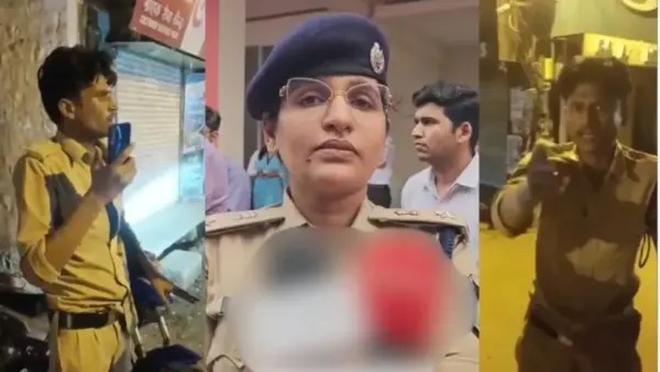 మద్యం మత్తులో పోలీస్ అధికారి హంగామా..! ప్రజలతో గొడవ.. తుపాకీని సైతం కింద పడేసి నానా రచ్చ.. వీడియో వైరల్ కావడంతో ఎస్పీ సంచలన చర్యలు..!