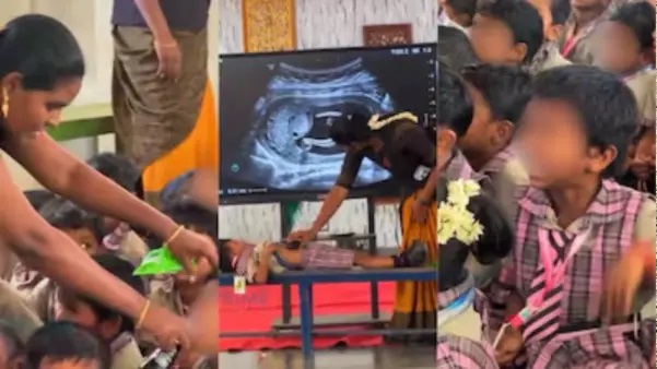 “నీ కడుపులో పురుగులు తిరుగుతున్నాయి చూడు..!” జంక్ ఫుడ్ మానిపించేందుకు టీచర్లు చేసిన విచిత్ర ప్రయోగం.. భయంతో గగ్గోలు పెట్టిన పిల్లలు.. నెట్టింట షాకింగ్ వీడియో.!!