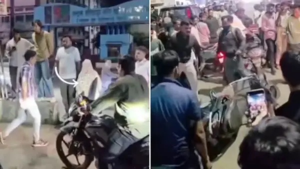 భార్యను మరొక వ్యక్తితో చూసిన భర్త.. నడిరోడ్డుపై రచ్చరచ్చ..! రాత్రి వేళ రోడ్డుపై చూడటంతో ఆవేశంలో స్కూటీని ఎత్తిపడేసి ధ్వంసం చేశాడు..! అసలేం జరిగింది..? భార్యతో ఉన్న ఆ వ్యక్తి ఎవరు..?