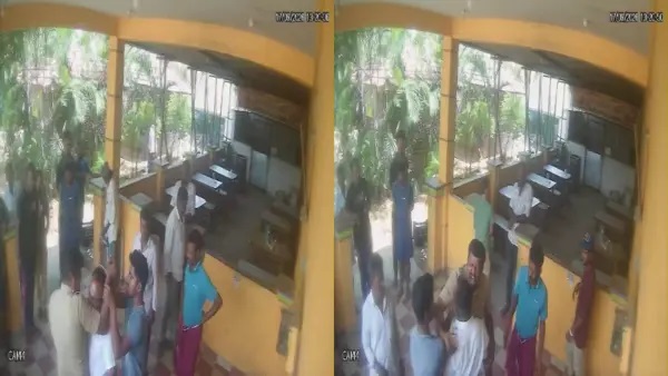 “అరె దుర్మార్గులారా! గొడవను అడ్డుకోవడానికి వస్తే చేతిని కొరుకుతావా..?” బార్ గొడవలో మందుబాబు దారుణం.. పోలీసు చేతిని కుక్కలా కొరికిన తాగుబోతు.. షాకింగ్ సీసీటీవీ వీడియో..!!