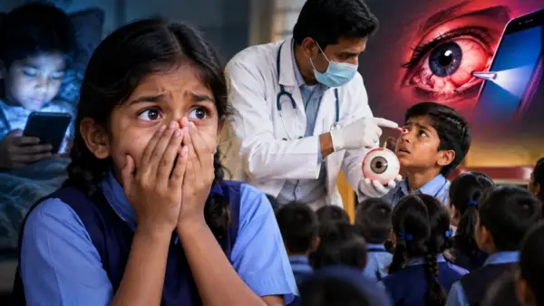 “ఎక్కువగా ఫోన్ చూస్తే కళ్లు పీకేస్తాం”.. పసి మనసుల్లో భయాన్ని నింపే పనేనా..? ఇంటర్నెట్లో భగ్గుమన్న వివాదం..!!