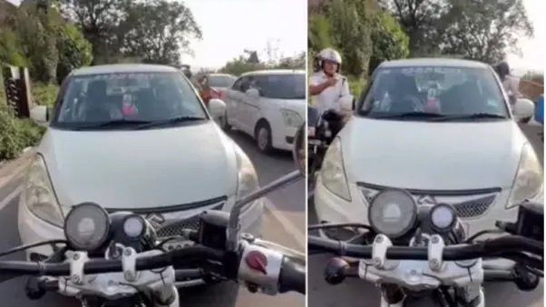 పొగరుకు దక్కిన తగిన శాస్తి.! “రాంగ్ రూట్‌లో వచ్చి నడిరోడ్డుపై అటూఇటూ కదల్లేక ఇరుక్కుపోయిన డ్రైవర్”. బుల్లెట్ బైక్‌పై వచ్చి బుద్ధి చెప్పిన యువకుడు. ఆ ఎంట్రీ మామూలుగా లేదుగా.. వైరల్ వీడియో.!!!
