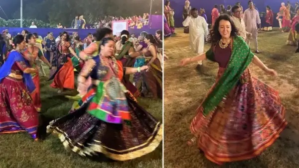 50 వేల మంది సమక్షంలో గర్బా ఆడిన స్విస్ రాయబారి! భారతీయ సంప్రదాయ దుస్తుల్లో అదరగొట్టిన మాయా తిస్సాఫీ.. వైరల్గా మారిన వీడియో!