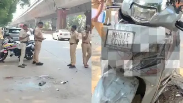 పరీక్ష ముగించుకుని నాన్నతో కలిసి ఇంటికి బయలుదేరిన బాలుడు..! పార్క్ చేసి ఉన్న ట్యాక్సీని ఢీకొట్టిన స్కూటర్. రక్తగాయాలతో తండ్రీకొడుకులు – గుండెలు కలచివేసే ప్రమాద దృశ్యం..!!!