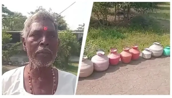 “మనుషులకే తాగడానికి నీళ్లు లేవు సార్. ఇక పశువులకు ఎక్కడి నుంచి తేవాలి?”.. క్యూలో నిలబడి కన్నీరుమున్నీరవుతున్న ప్రజలు. ప్రభుత్వ ట్యాంకర్ల కోసం ఆందోళన..!!!