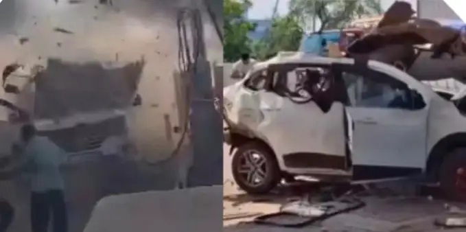 “అయ్యో! చూస్తుంటేనే గుండె గుభేల్మంటోంది..!” పెట్రోల్ బంక్లో పేలిపోయిన సీఎన్జీ కారు.. హాహాకారాలు చేస్తూ పరుగులు తీసిన జనం.. తృటిలో తప్పిన ప్రాణాపాయం.. వైరల్ అవుతున్న షాకింగ్ వీడియో..!!