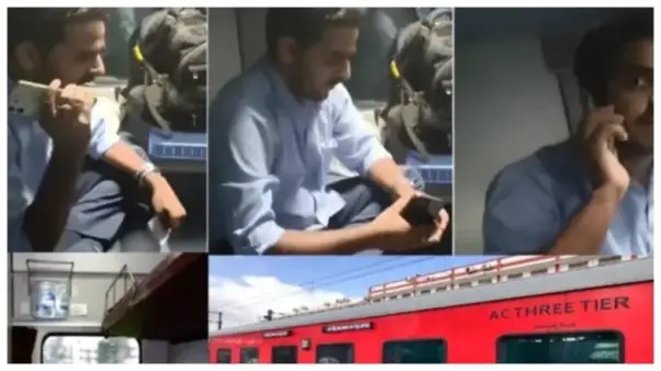 “బాధ్యత మరచి ఏసీ కోచ్‌లో విహరించిన ఇంజిన్ డ్రైవర్!” – సోషల్ మీడియాలో నవ్వులు పూయిస్తున్న వింత సంఘటన..!!!