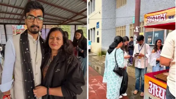 కొడుకు కలను నిజం చేసేందుకు కాలేజీలో చేరిన తల్లి.! విద్యార్థి సంఘం ఎన్నికల్లో కొడుకు కోసం రంగంలోకి దిగి గెలుపును అందించింది.!